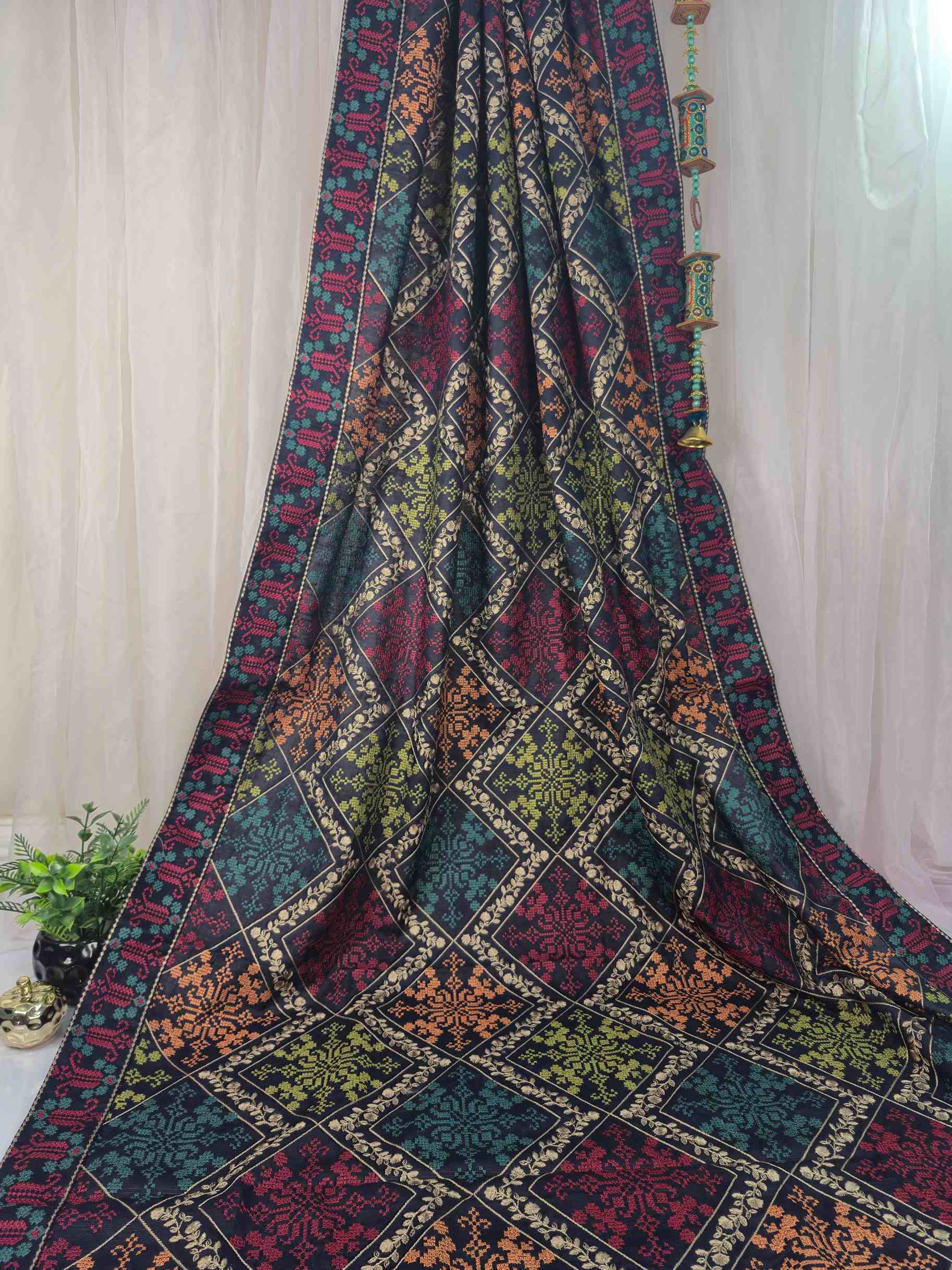 Mehr-o-Mah Embroidered Shawl