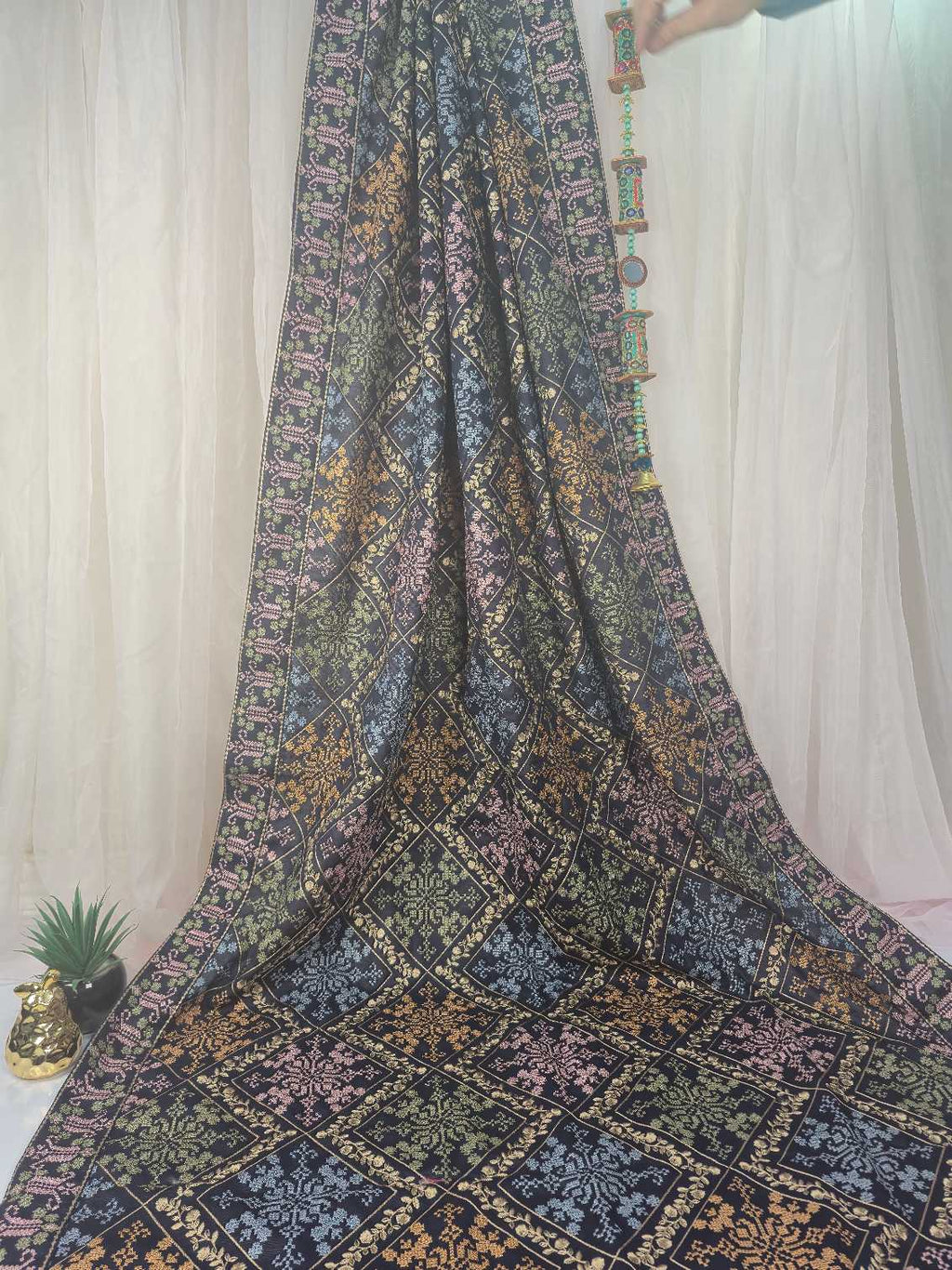 Mehr-o-Mah Embroidered Shawl