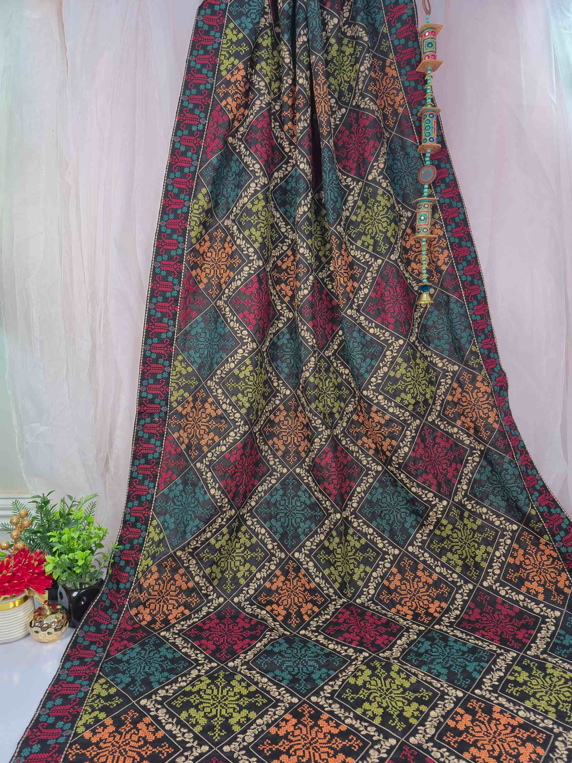 Meher-o-Mah Embroidered Shawl