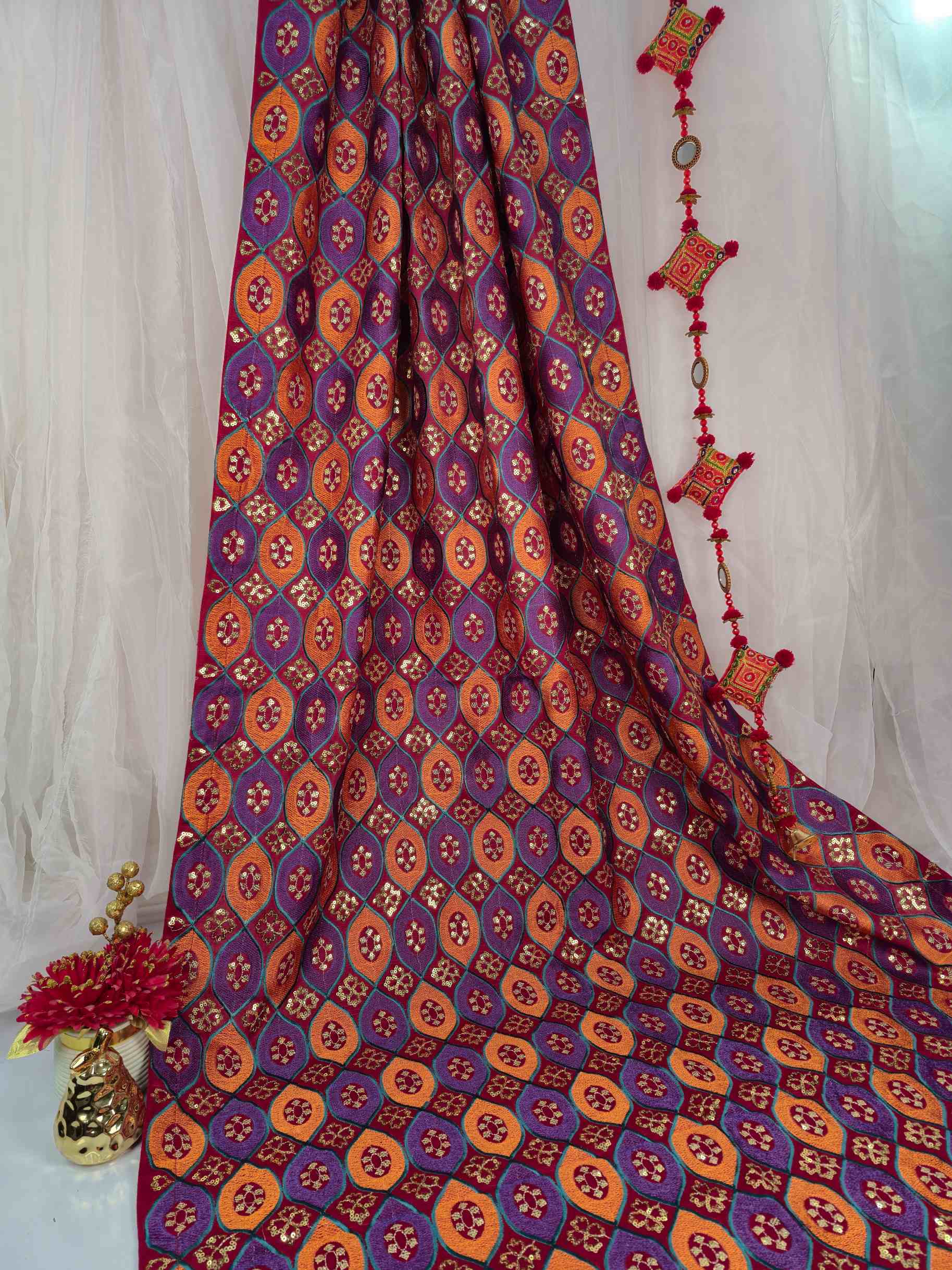 Meher-o-Gull Embroidered Shawl